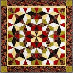 Kaleidoscope Puzzle Quilts, Template-free Technique