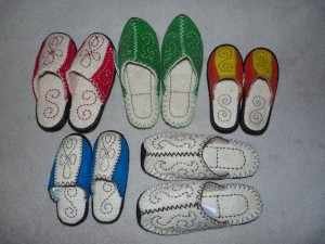Felted slippers